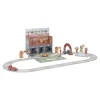 Little Dutch Wooden racetrack in play case – Multicolored – Essentials Discount