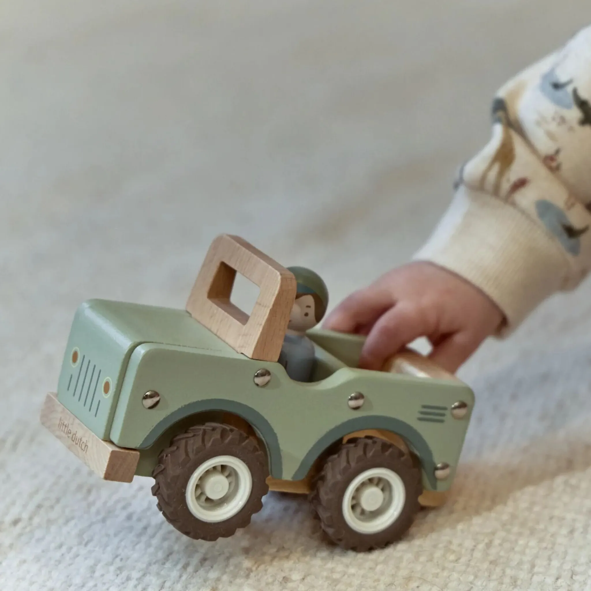 Little Dutch Wooden safari car - Green Discount