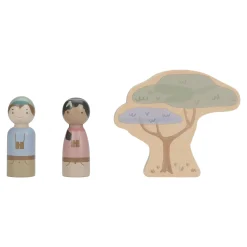 Little Dutch Wooden safari car with animals - Green Sale