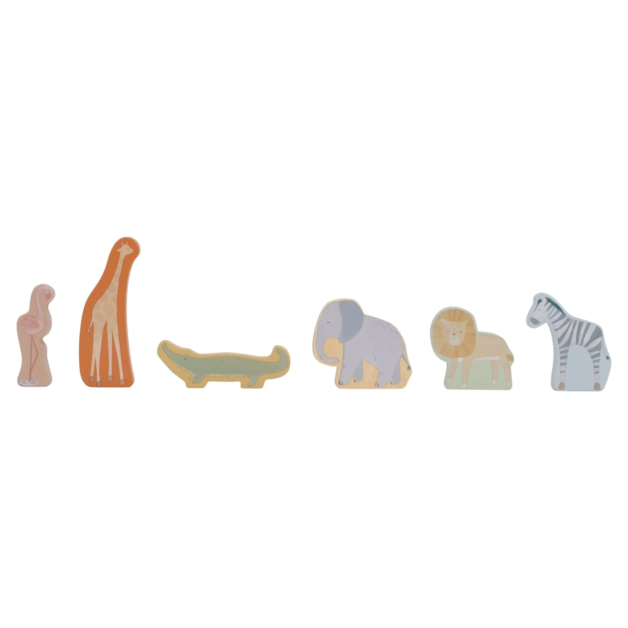 Little Dutch Wooden safari car with animals - Green Sale