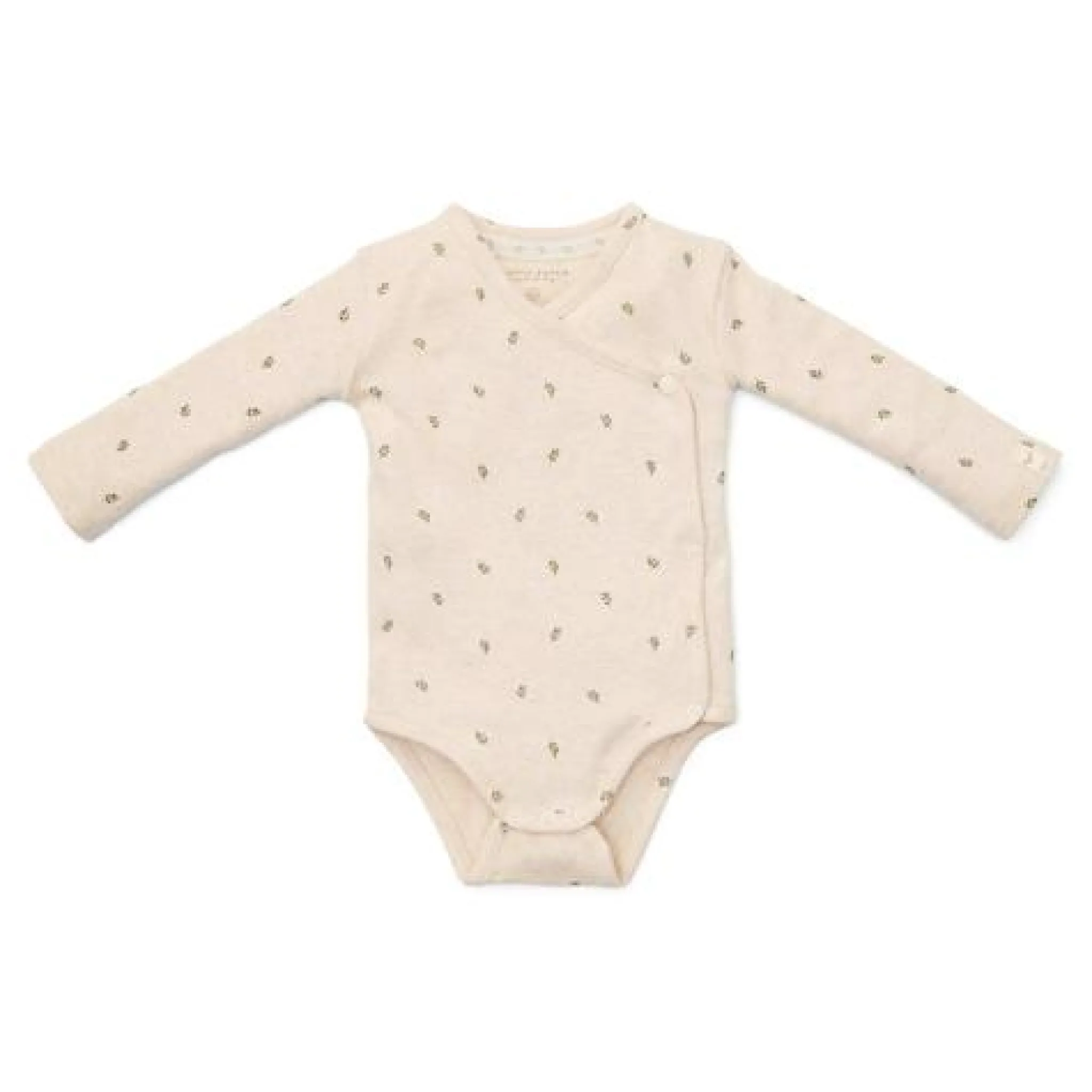 Little Dutch Wrap-around long sleeve romper - Sand - Little Farm Best
