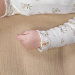 Little Dutch Wrap-over long sleeve romper - White - Newborn Naturals - Baby Bunny Sale