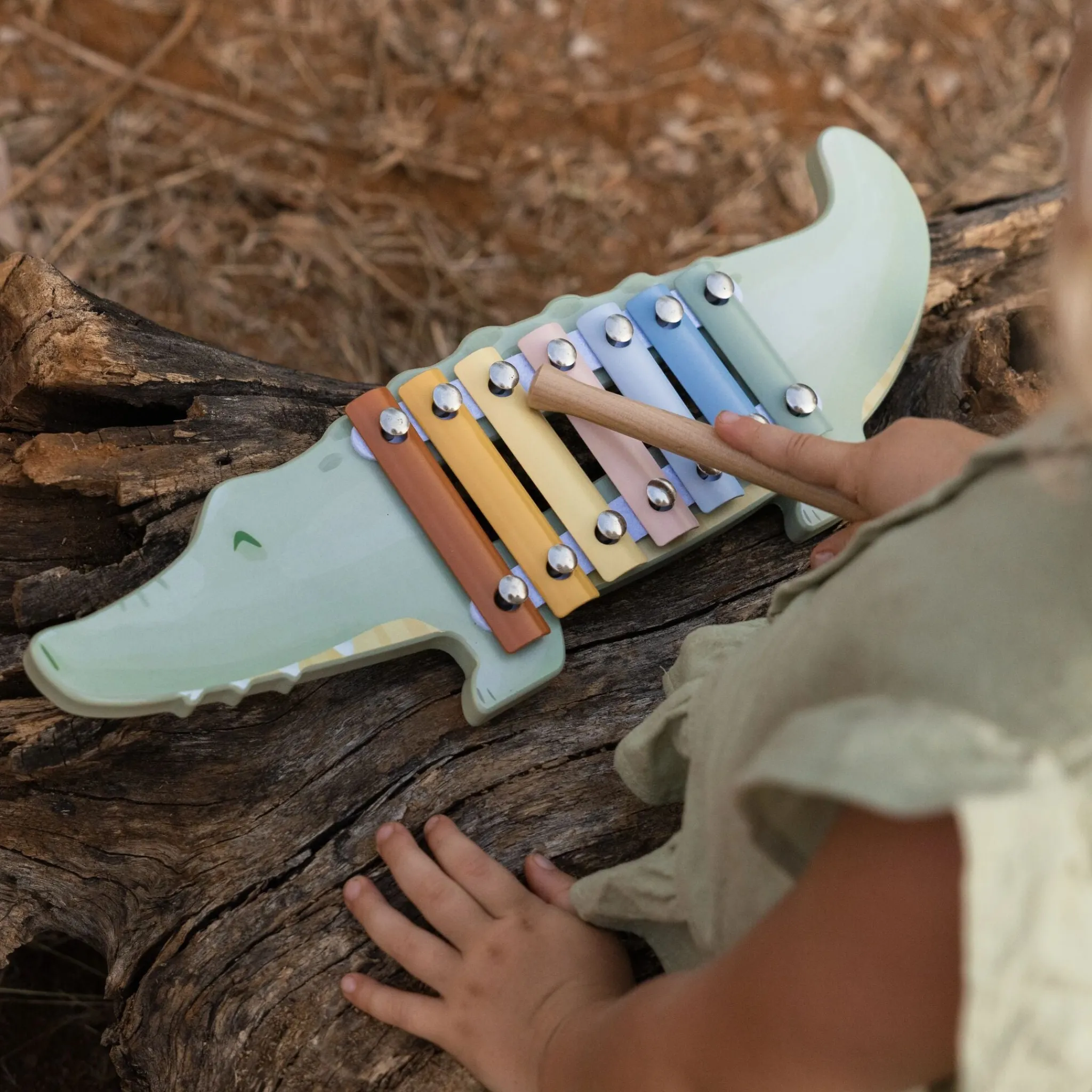 Little Dutch Xylophone - Crocodile - Safari Friends Best